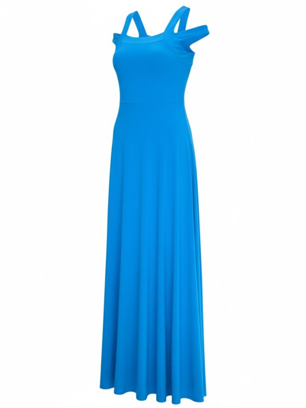 Sympli “The Best” Turquoise Cold Shoulder Long Maxi Dress Size 10